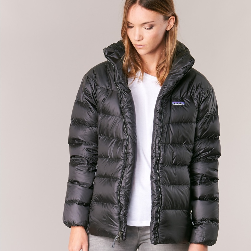 Patagonia Ultra Warm Fitz Roy Down Parka Hood Zip Jacket XS $550 MSRP 800 Fill - Picture 2 of 5